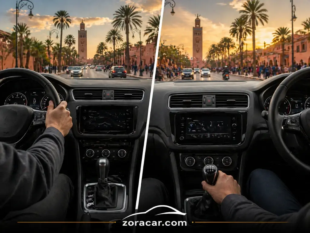 Automático vs. Manual: conducir en Marrakech explicado